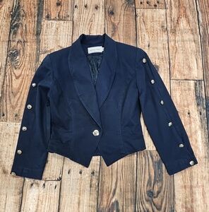 Howard Wolf Cropped Jacket Metal Button Made In USA   Women's Size Medium 80's
